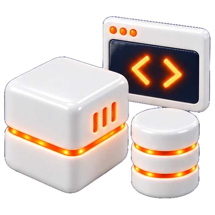 Saplo cube, code window and database