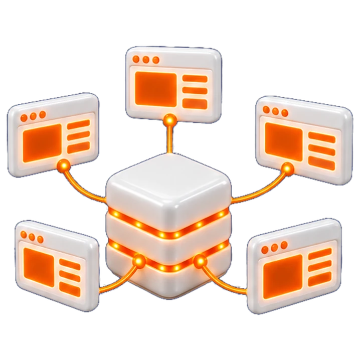 Saplo cube with multiple client websites